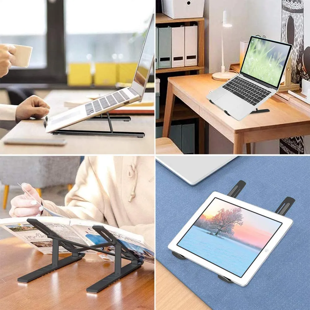 Adjustable Laptop Stand with Foldable Legs 1 Pc