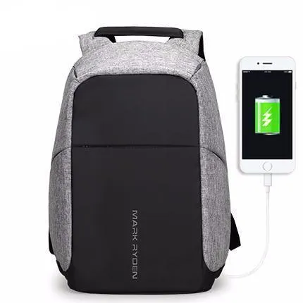 Anti Theft USB Charging Computer Backpack