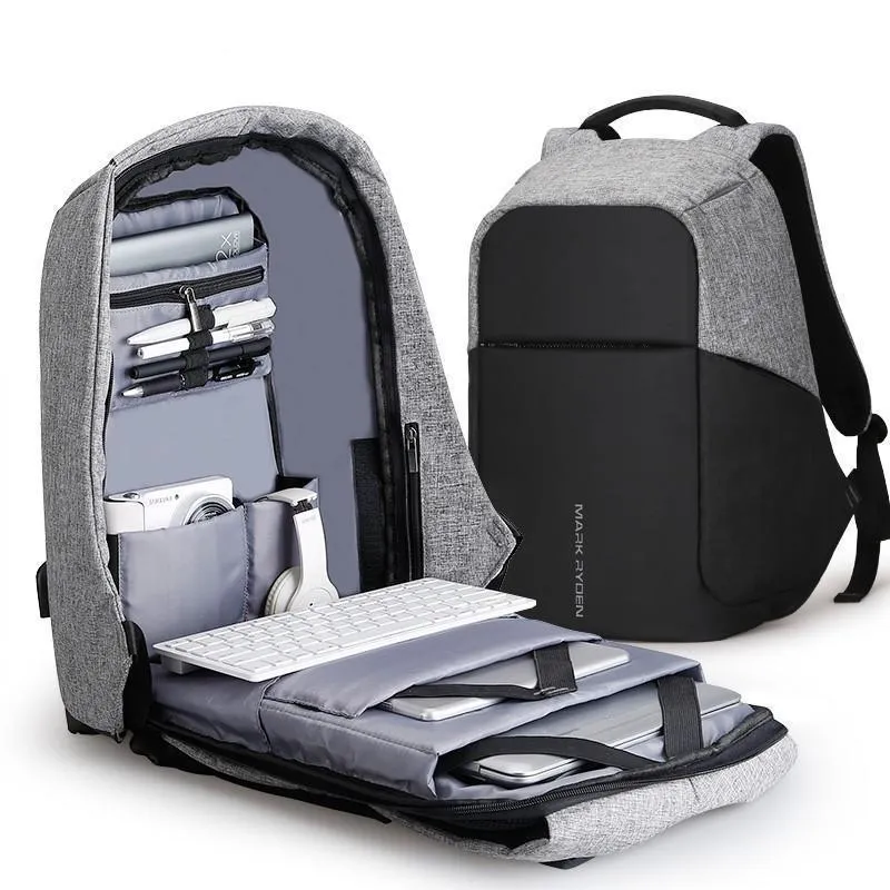 Anti Theft USB Charging Computer Backpack
