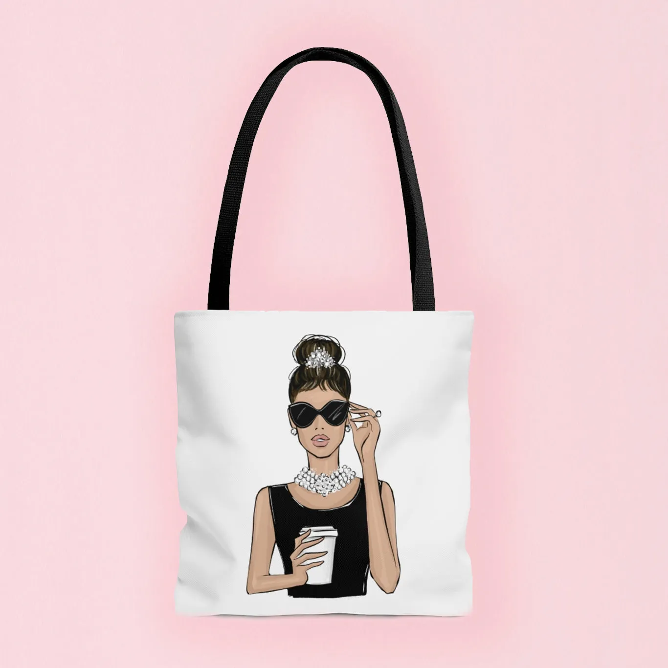 Audrey print tote bag