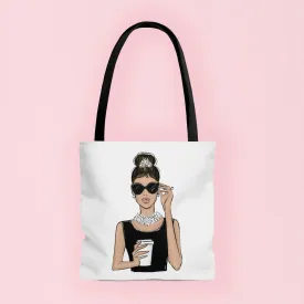 Audrey print tote bag