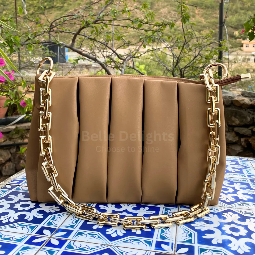 Beige Blaire Shoulder Bag