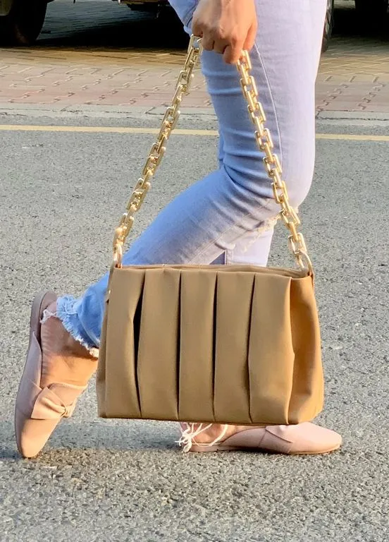 Beige Blaire Shoulder Bag