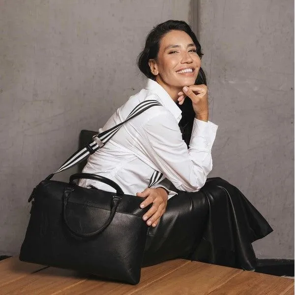 Black Caviar Roma Black Computer Bag
