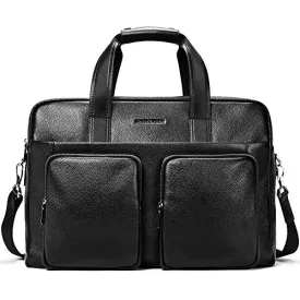 BOSTANTEN Leather Briefcase Messenger Business Bags 17" Laptop Handbag for Men