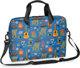 Camping 14 15 15.6 inch Laptop Briefcase Shoulder Bag Blue Waterproof Travel Laptop Sleeve Case Work Computer Cover Carrying Bag
