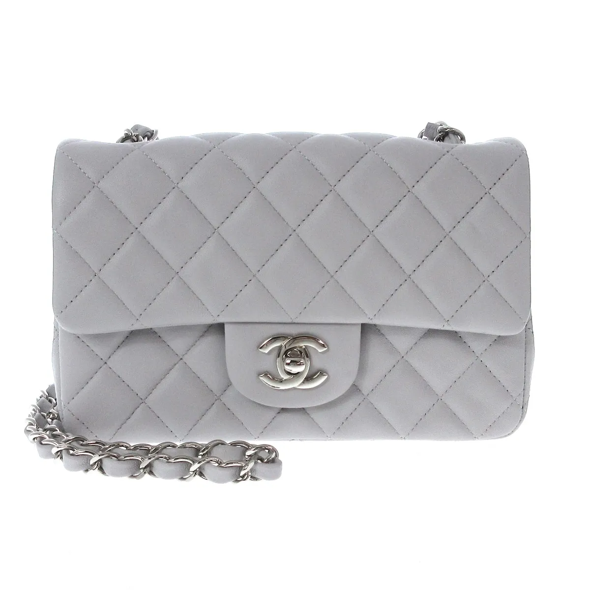 Chanel Mini Classic grey Bag