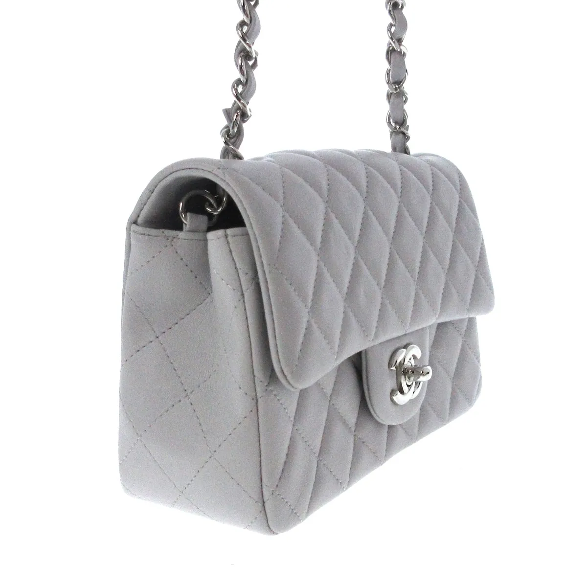 Chanel Mini Classic grey Bag