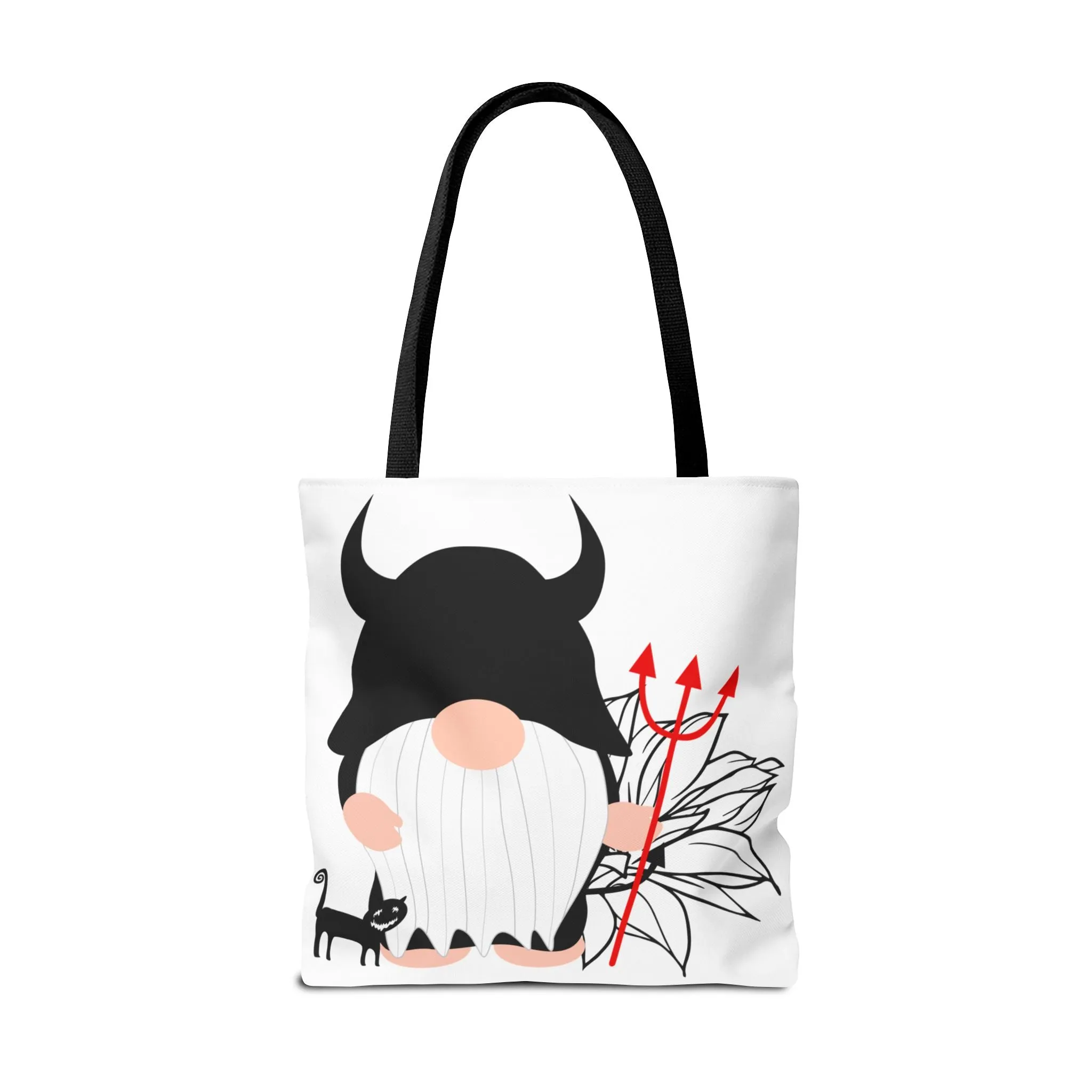 Cute Gnome On Devil Dress Tote Bag (AOP)