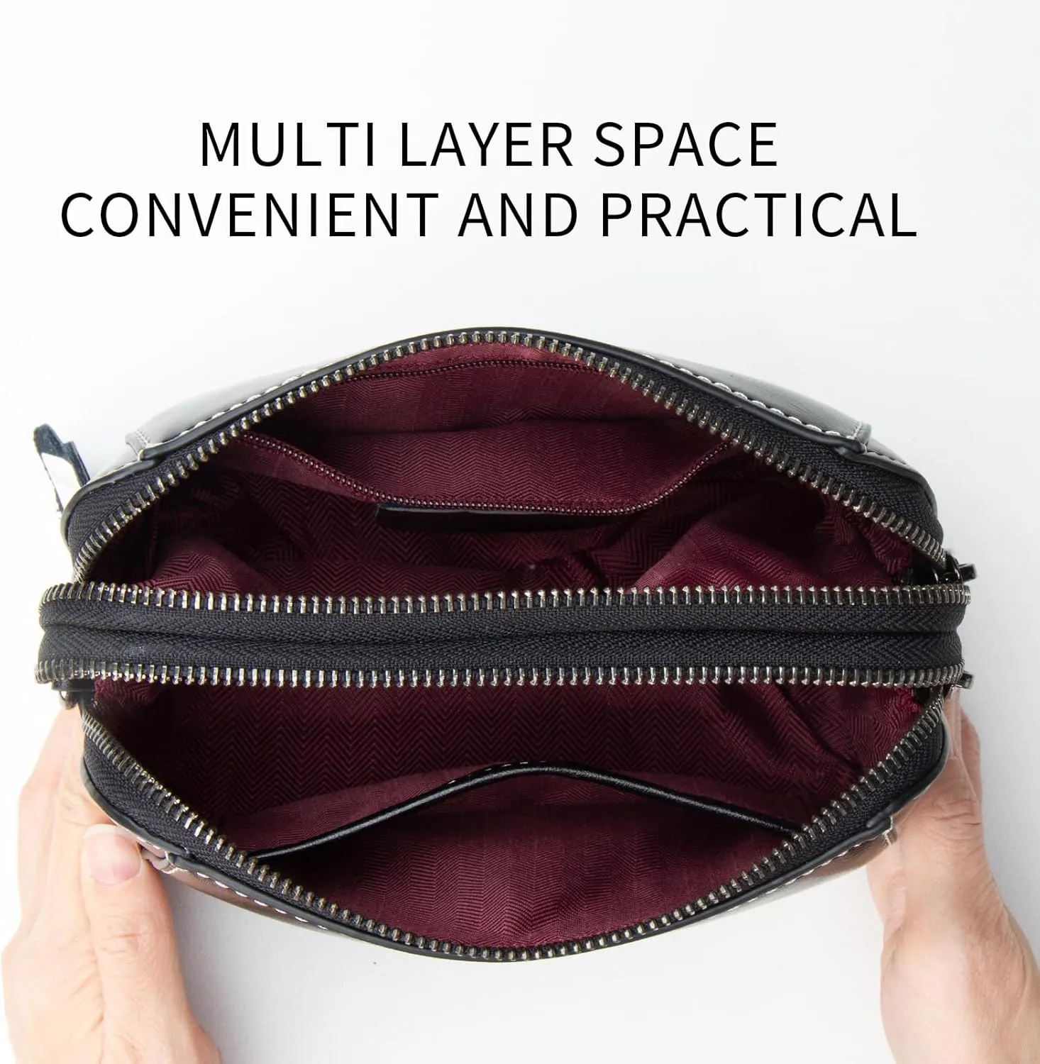 Designer Leather Small Crossbody Bags Purses for Women Cell Phone Bag Soft Women's Shoulder Handbags Gifts for Women