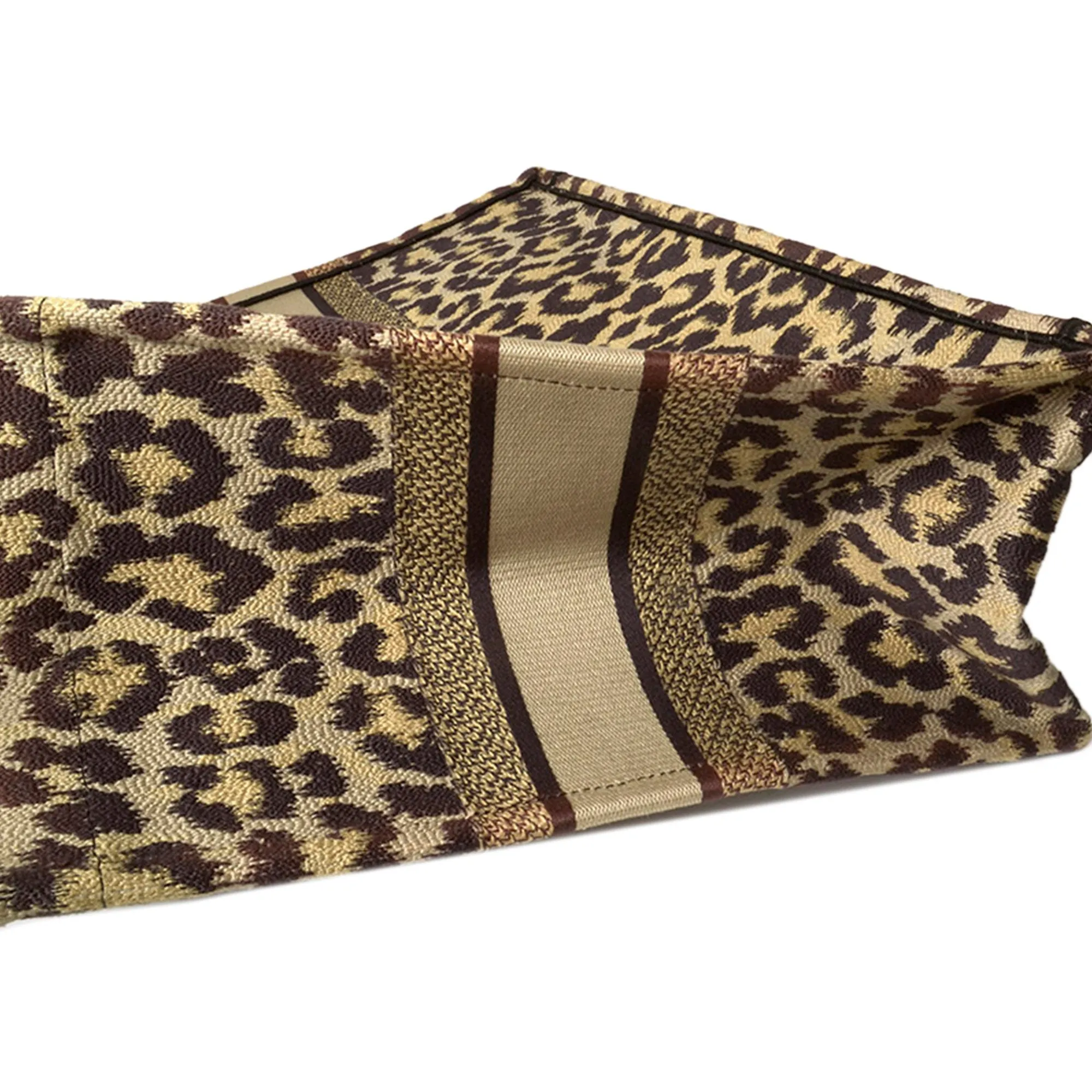 DIOR Large Leopard Mizza Book Tote Tote Bag