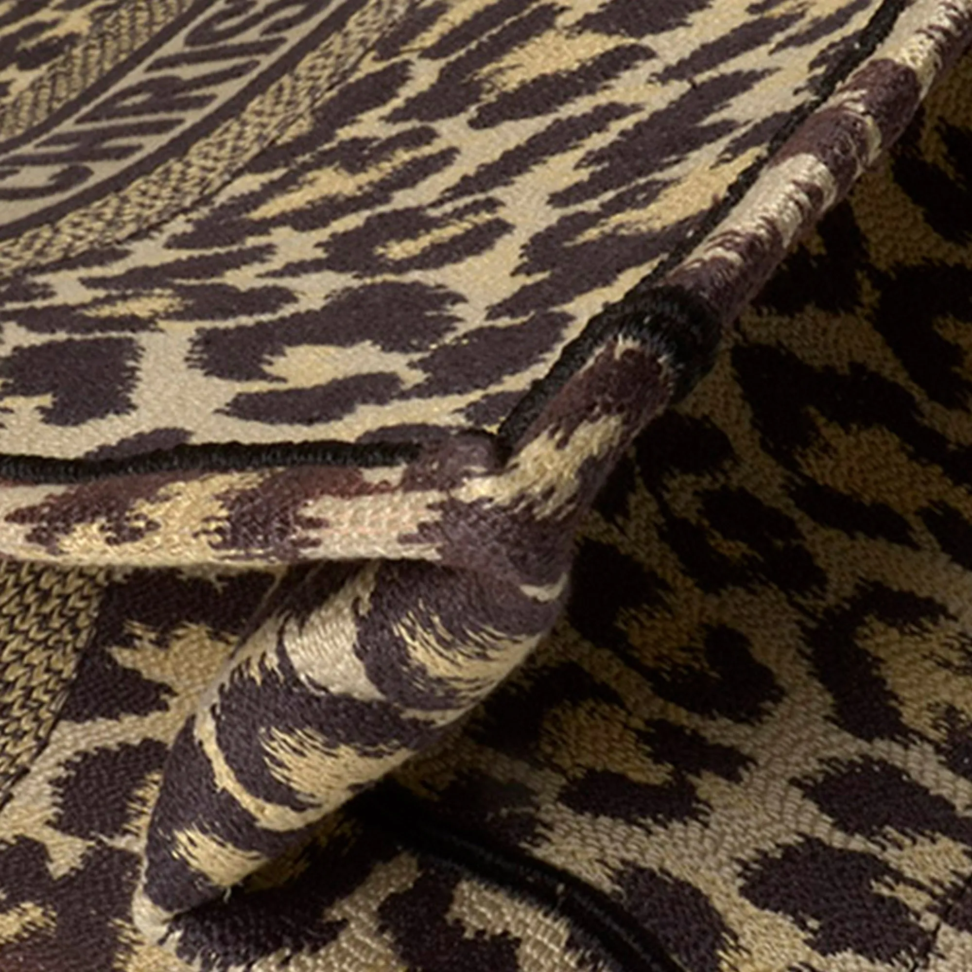 DIOR Large Leopard Mizza Book Tote Tote Bag