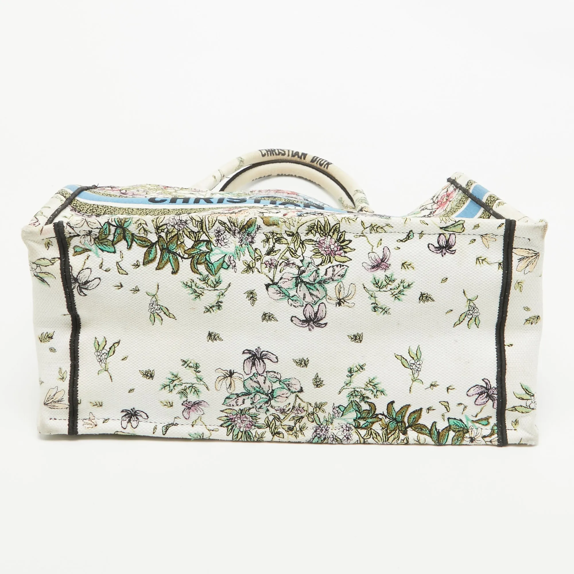 DIOR Multicolor Embroidered Canvas Medium Book Tote