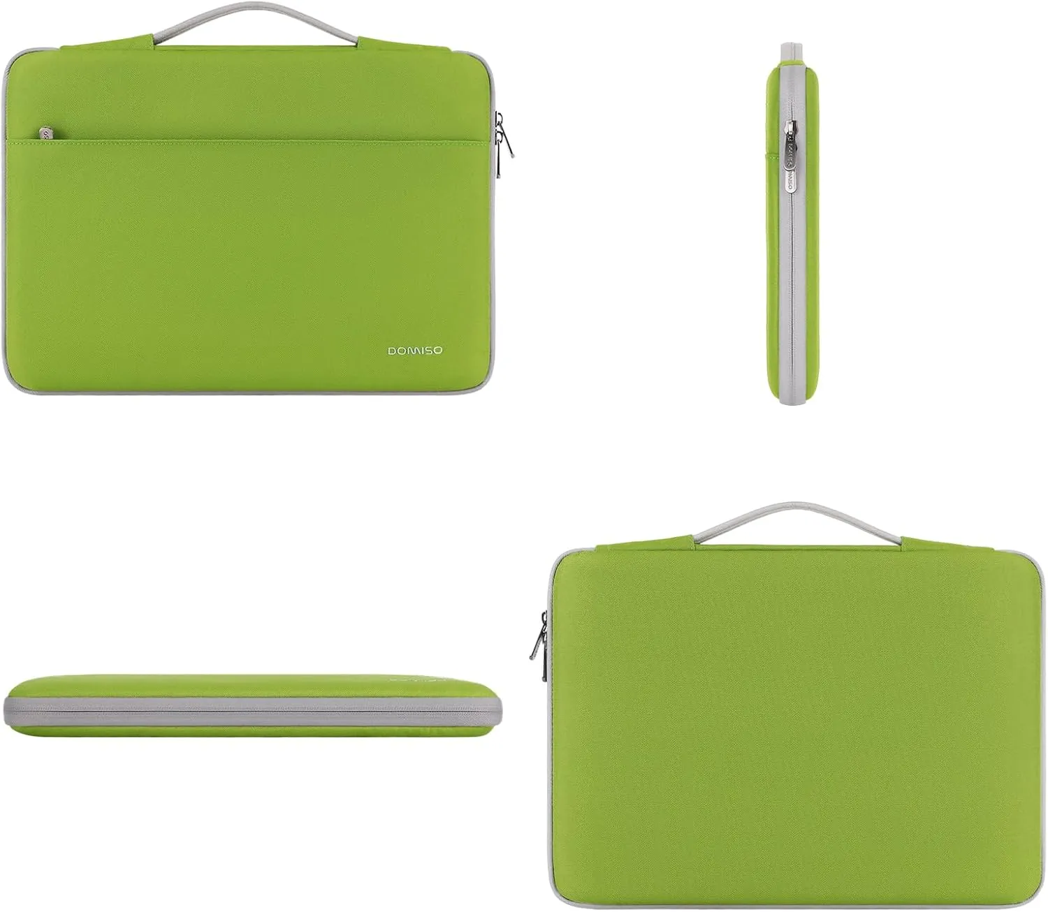DOMISO 15.6 Inch Laptop Sleeve Canvas Notebook Portable Carrying Bag Case Handbag for 15.6" Legion 5 Gen 6/16" ThinkPad T16/16 Swift 3/16" Yoga Slim 7 Pro/HP EliteBook,Tender Green