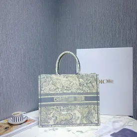 DR079 Book Tote Bag / HIGHEST QUALITY VERSION S:14.4x11x6.9inch/ L:16.3x13.8x7.1inch