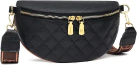 Eslcorri Small Crossbody Sling Bag for Women Trendy - Fanny Packs Leather Chest Belt Bum Bag Anti Theft Purse for Travel
