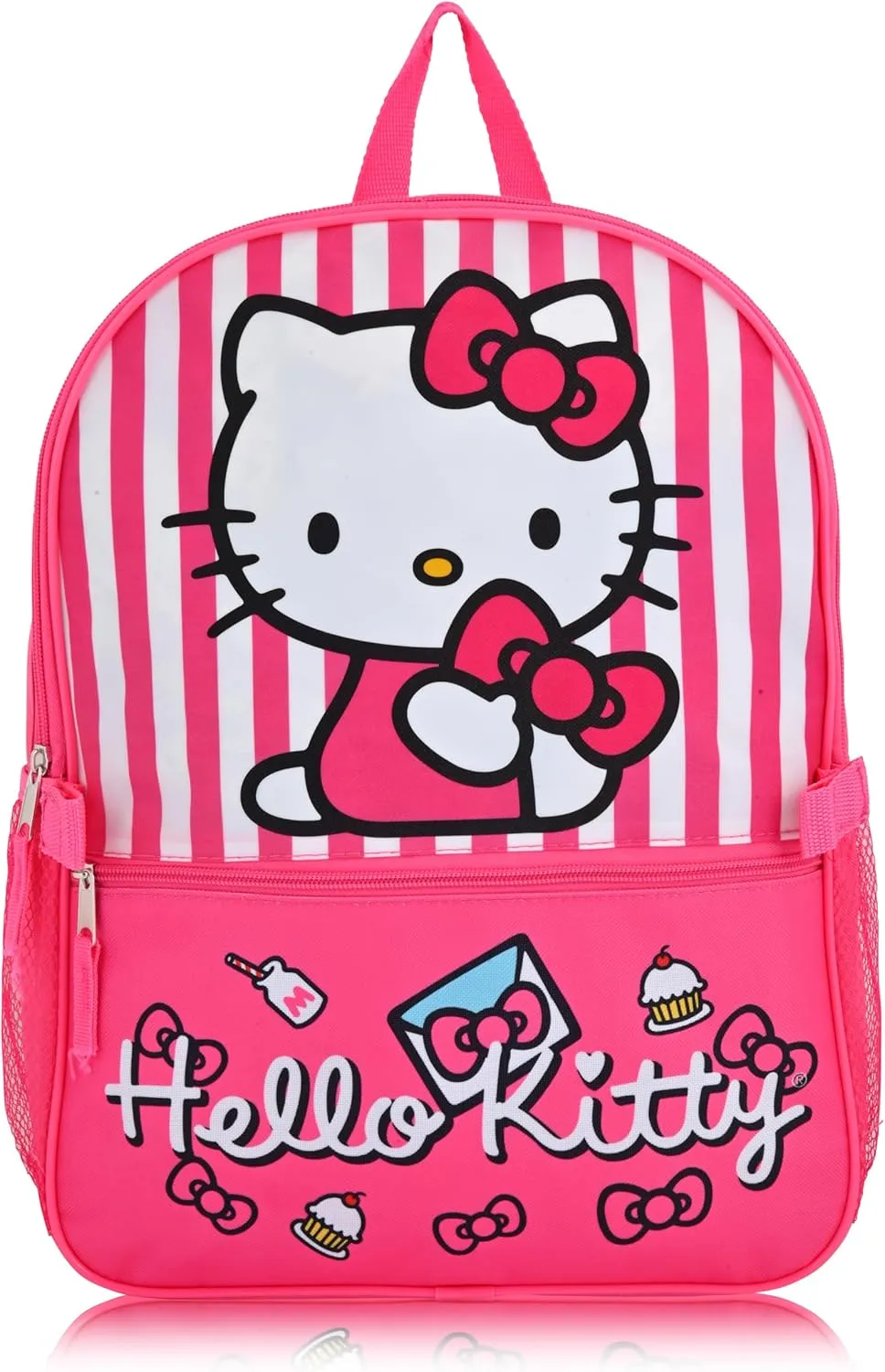 Fast Forward Sanrio Hello Kitty Backpack With Lunch Box for Girls | Hello Kitty Insulated Lunch Bag Lunch Box for Girls, Boys, Toddlers | Hello Kitty Pink Backpack for School and Reusable Lunchbox