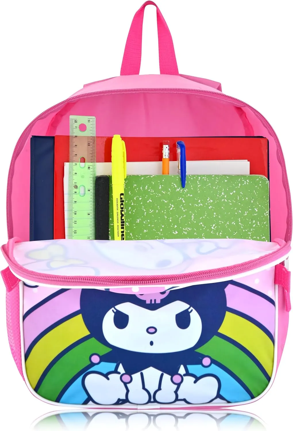 Fast Forward Sanrio Kuromi My Melody Backpack With Lunch Box for Girls | Insulated Lunch Bag for Girls, Boys, Toddlers | Pink Backpack for School