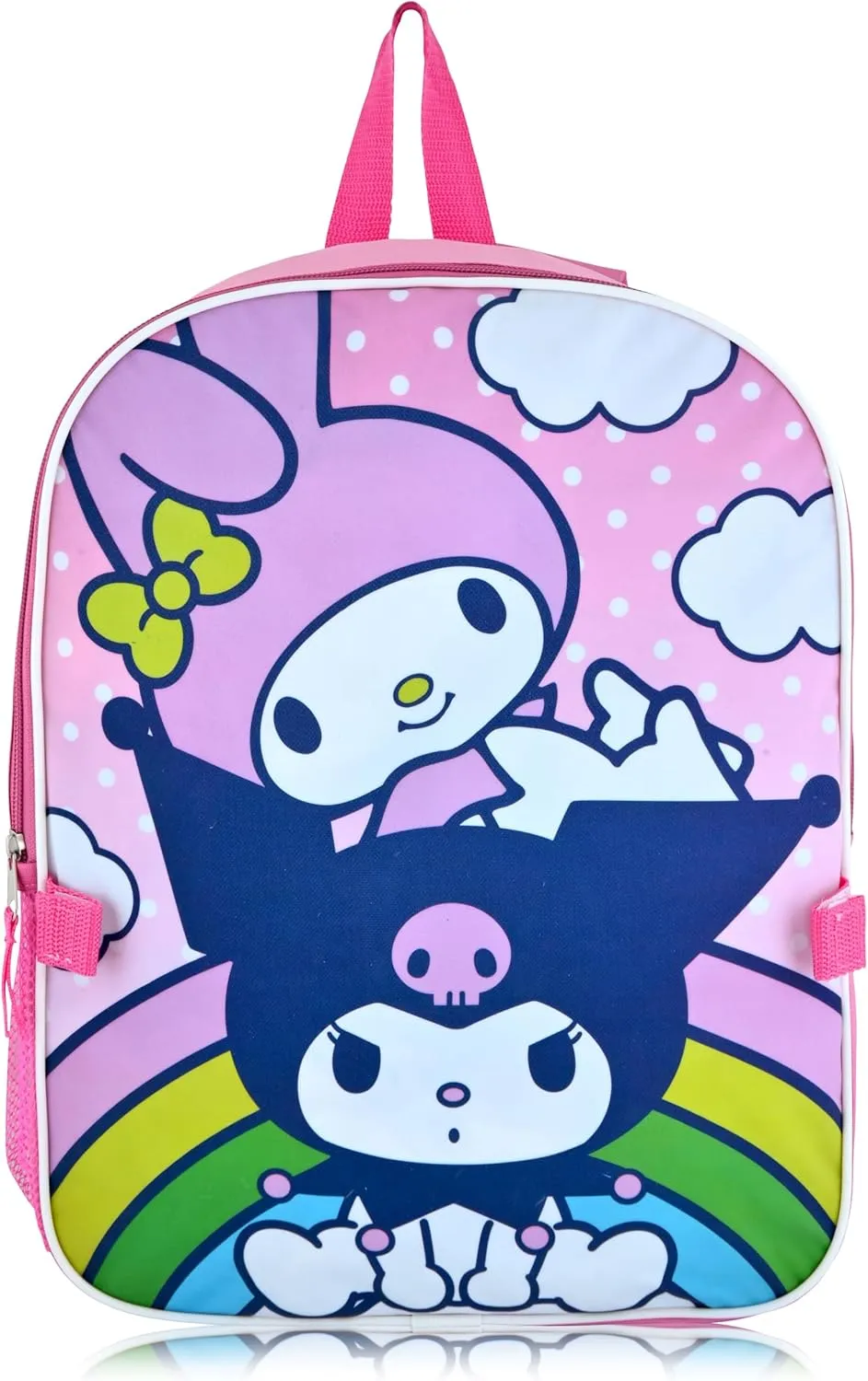 Fast Forward Sanrio Kuromi My Melody Backpack With Lunch Box for Girls | Insulated Lunch Bag for Girls, Boys, Toddlers | Pink Backpack for School