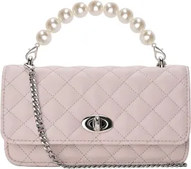 GM LIKKIE Clutch Purse for Women, Evening Envelope Quilted Wallet Bag, Crossbody Foldover Pearl Wedding Shoulder Handbag