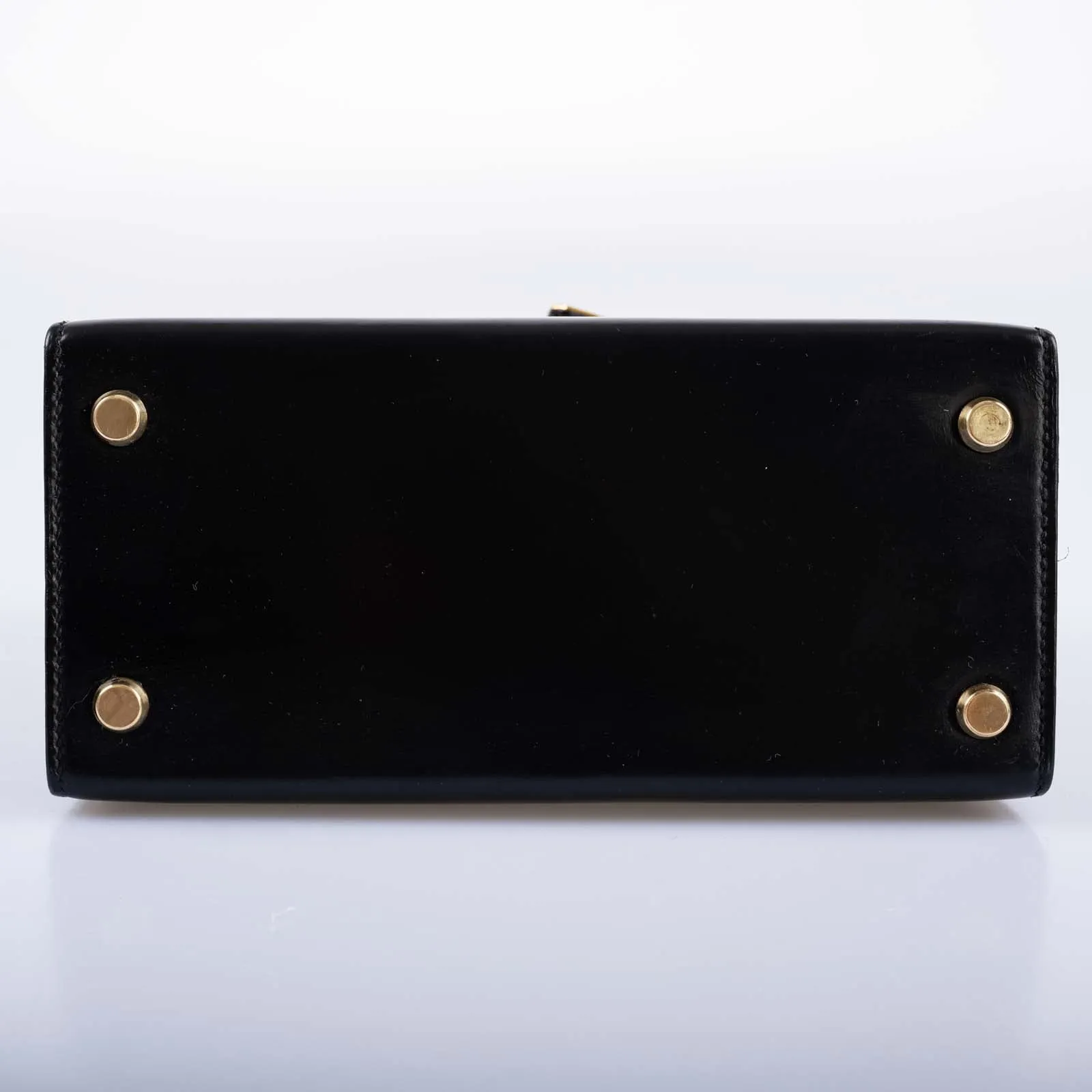 Hermès Kelly 20 Mini Sellier Vintage Black Box Leather with Gold Hardware