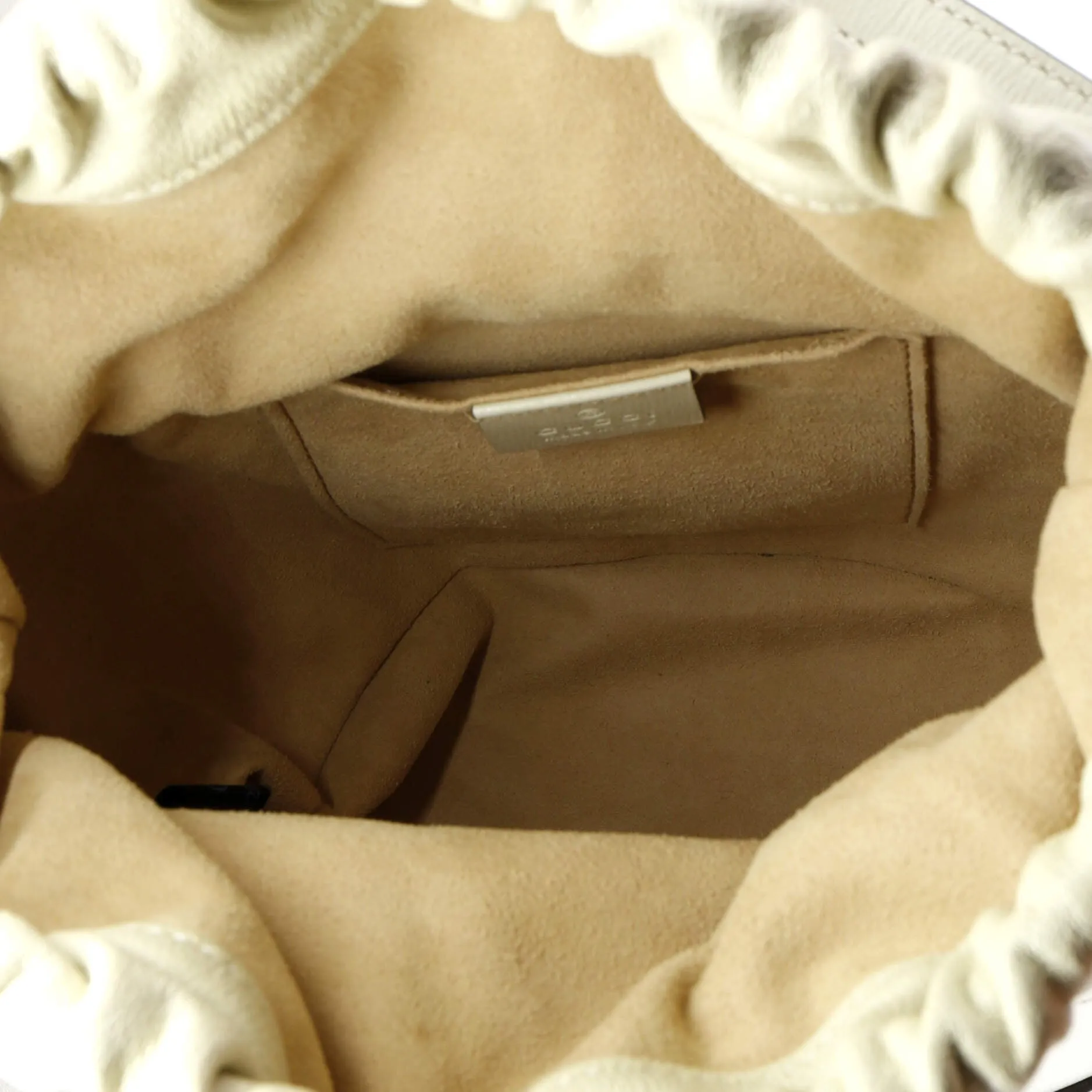 Horsebit 1955 Bucket Crossbody Bag Leather and GG Canvas Small