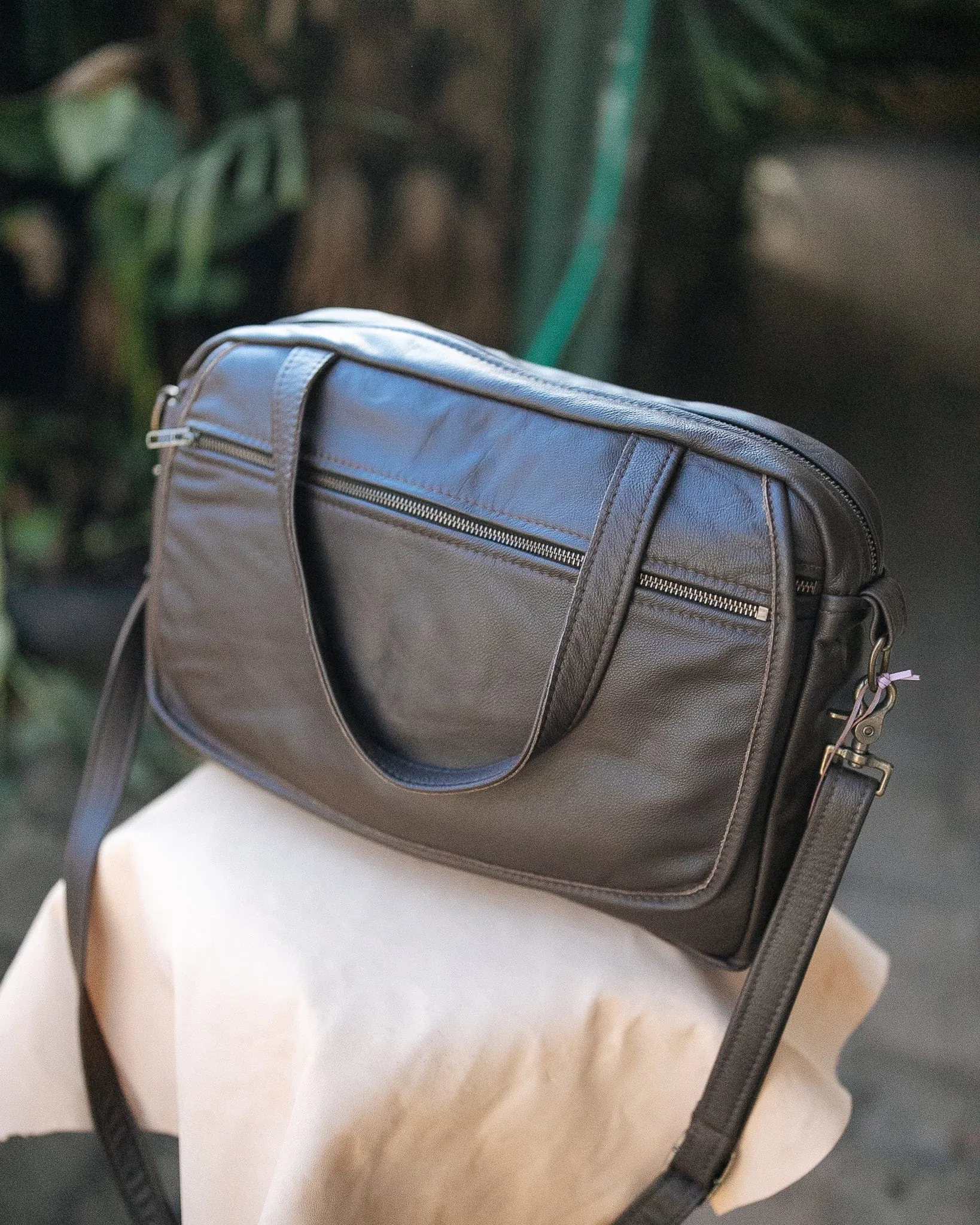 Jack Satchel - Cowhide - Dark Brown