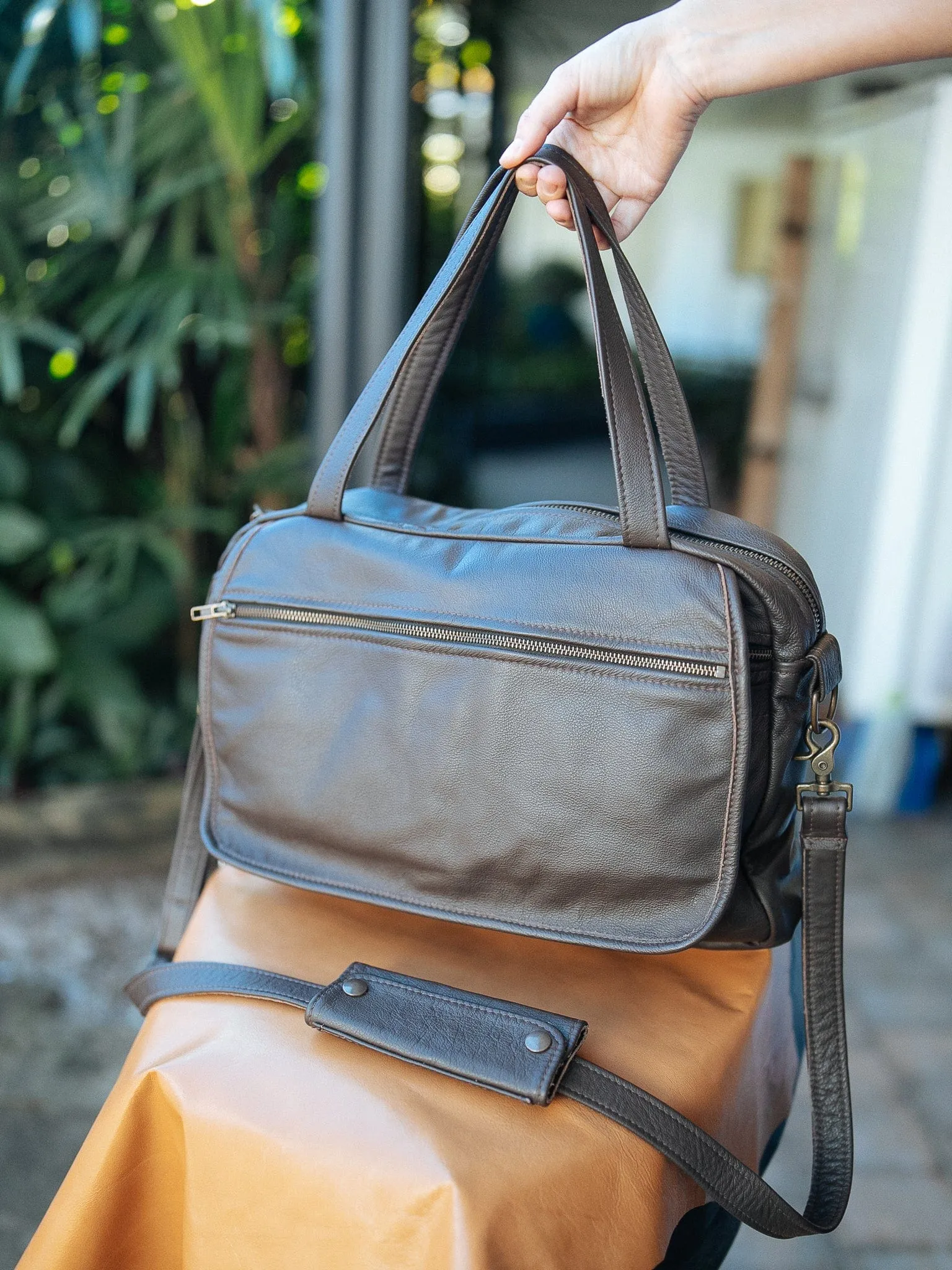 Jack Satchel - Cowhide - Dark Brown