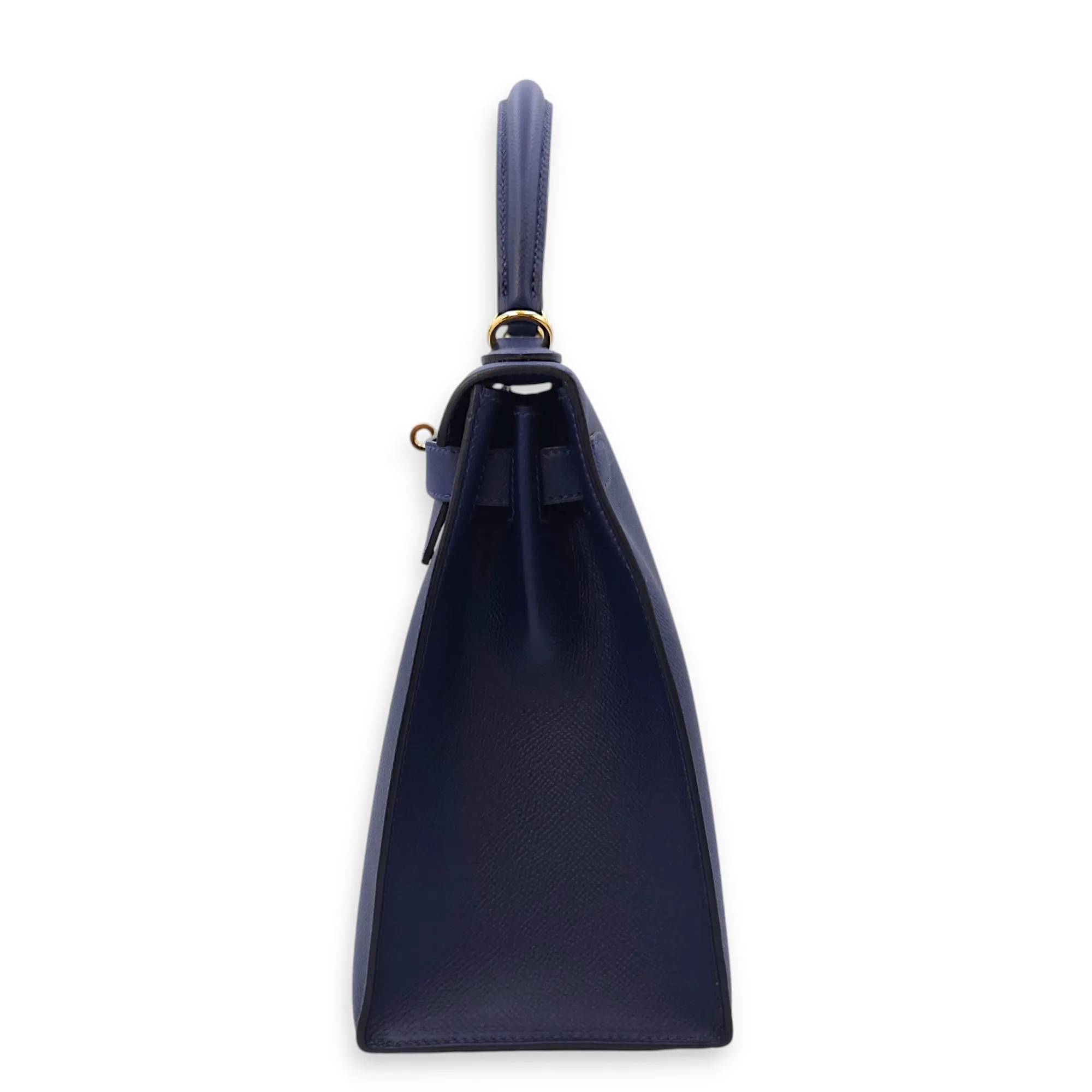 Kelly Sellier 28 Blue Sapphire in Epsom, Gold hardware