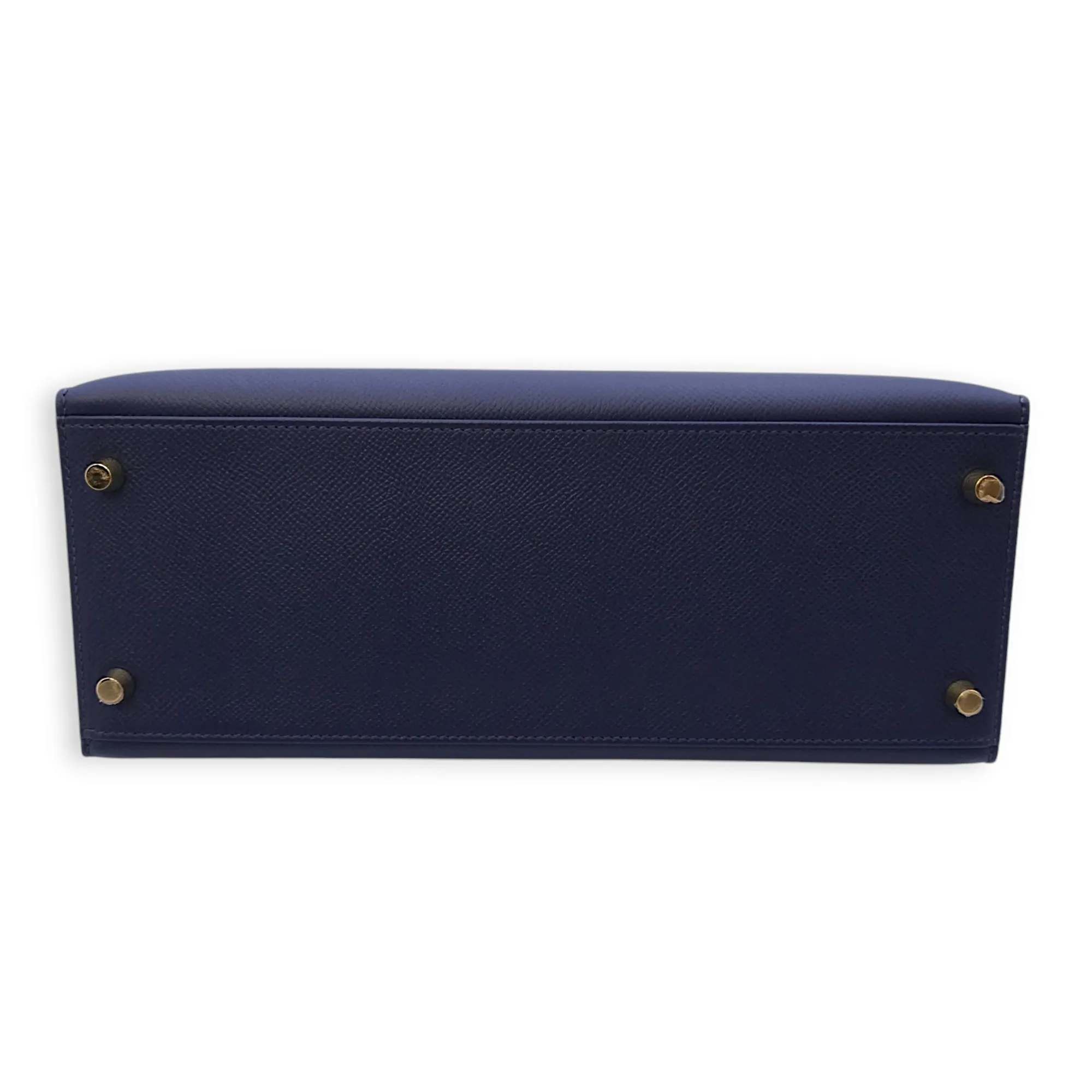 Kelly Sellier 28 Blue Sapphire in Epsom, Gold hardware