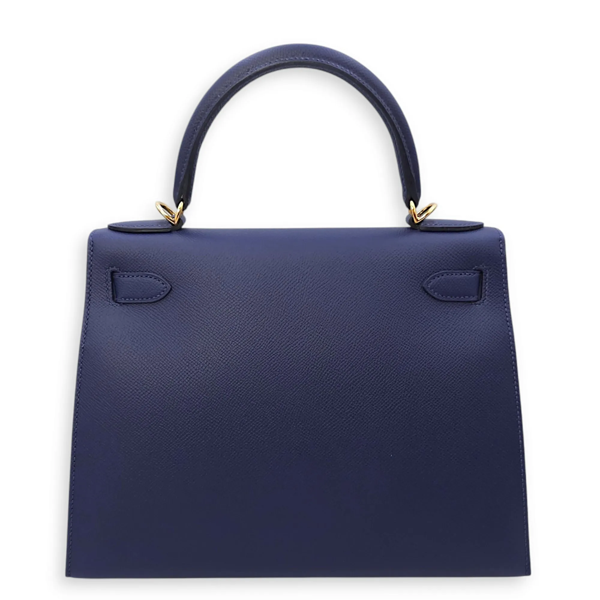 Kelly Sellier 28 Blue Sapphire in Epsom, Gold hardware