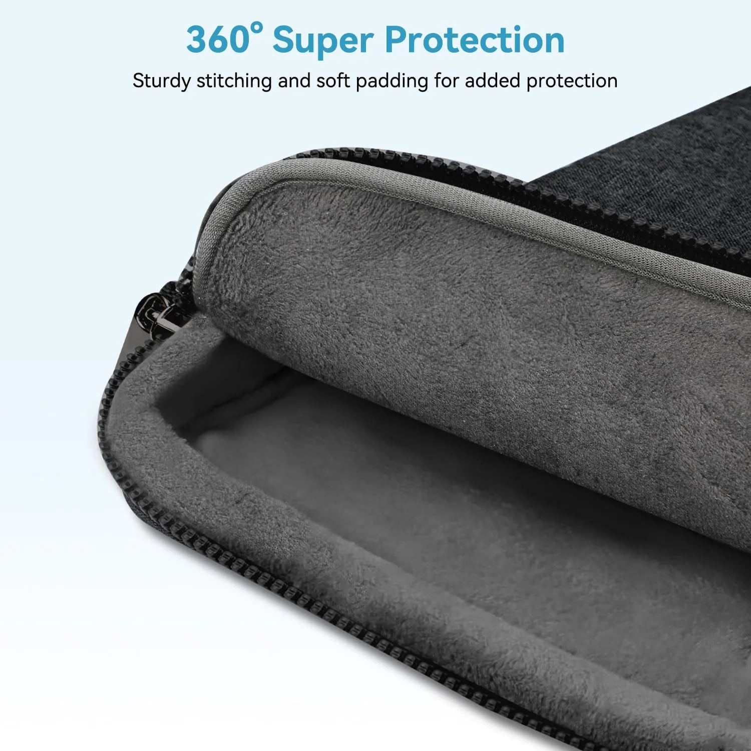 LANDICI 360 Protective Laptop Bag Case 15.6-16 Inch with Shoulder Strap, Waterproof Computer Sleeve Cover for MacBook Pro 16, Acer HP Lenovo Dell ASUS Laptop, Slim Briefcase for Men Women, Black