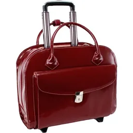 McKleinUSA 15.4' Leather Wheeled Ladies' Laptop Briefcase