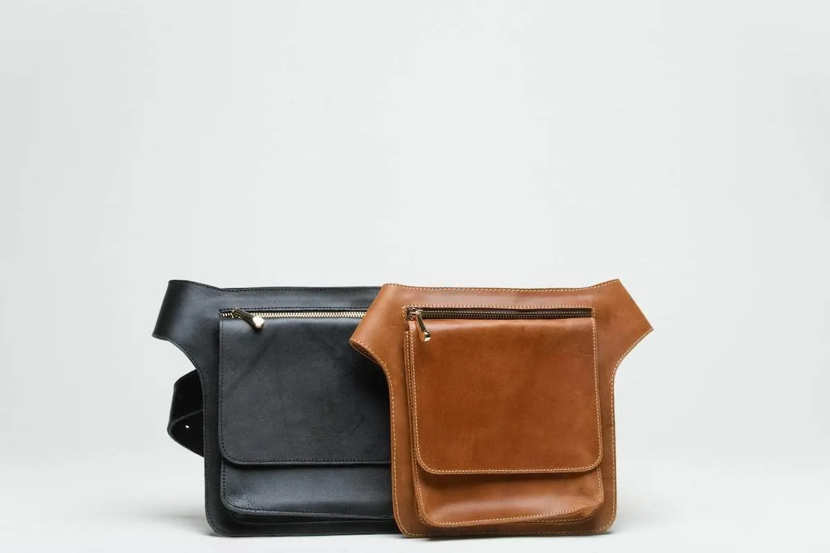 Mekane Leather Fanny Pack - Black