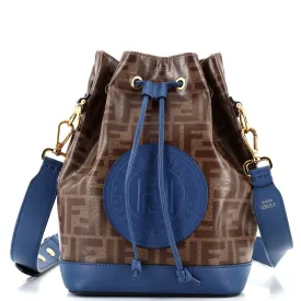 Mon Tresor Bucket Bag Zucca Coated Canvas Small