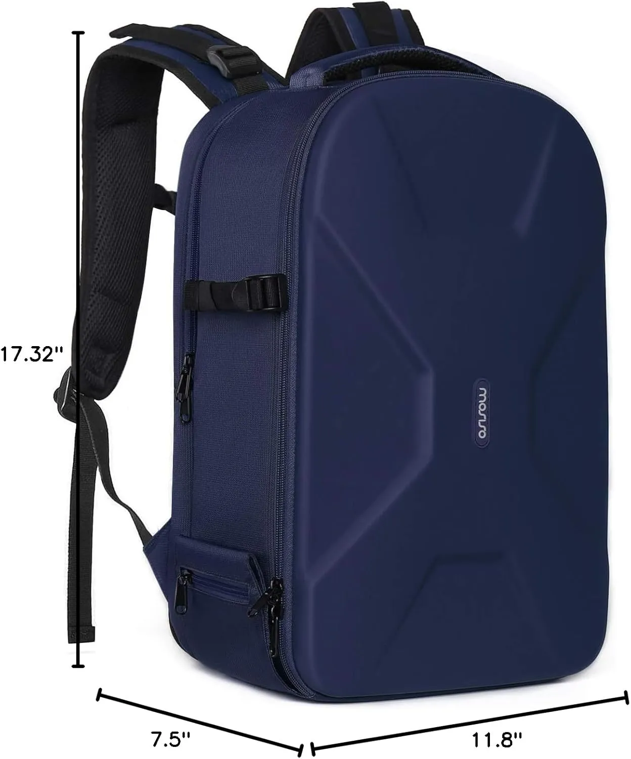 MOSISO Camera Backpack, DSLR/SLR/Mirrorless Photography Camera Bag 15-16 inch Waterproof Hardshell Case with Tripod Holder&Laptop Compartment Compatible with Canon/Nikon/Sony, Navy Blue