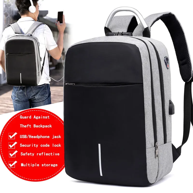 New USB Charging Multifunction Anti Theft Backpack
