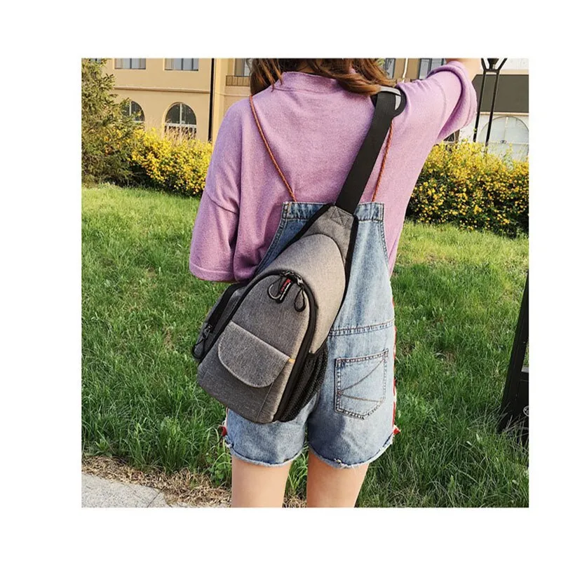 Nylon Shoulder Camera Bag Handbag Crossbody Chest Bag for Sony Nikon Canon DSLR Digital Cameras Lens Accessories