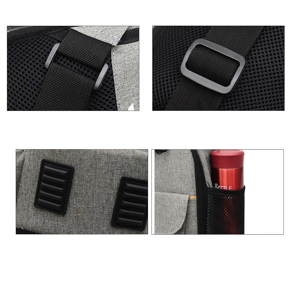 Nylon Shoulder Camera Bag Handbag Crossbody Chest Bag for Sony Nikon Canon DSLR Digital Cameras Lens Accessories
