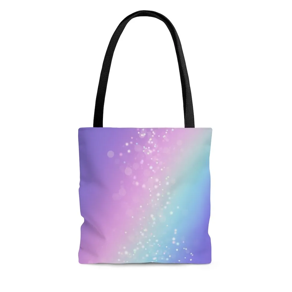 Premium Polyester Tote Bag - Bokeh Star Effect #101 | Aesthetic & Cute Tote Bag