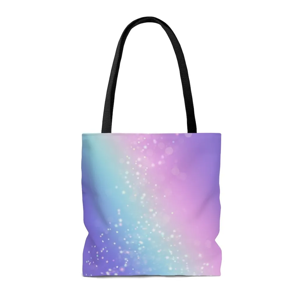 Premium Polyester Tote Bag - Bokeh Star Effect #101 | Aesthetic & Cute Tote Bag