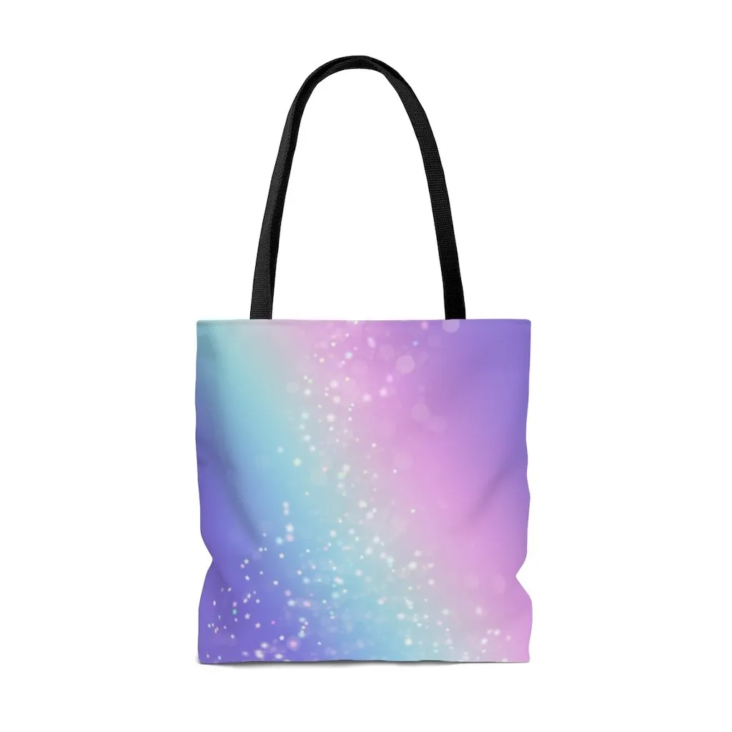 Premium Polyester Tote Bag - Bokeh Star Effect #101 | Aesthetic & Cute Tote Bag