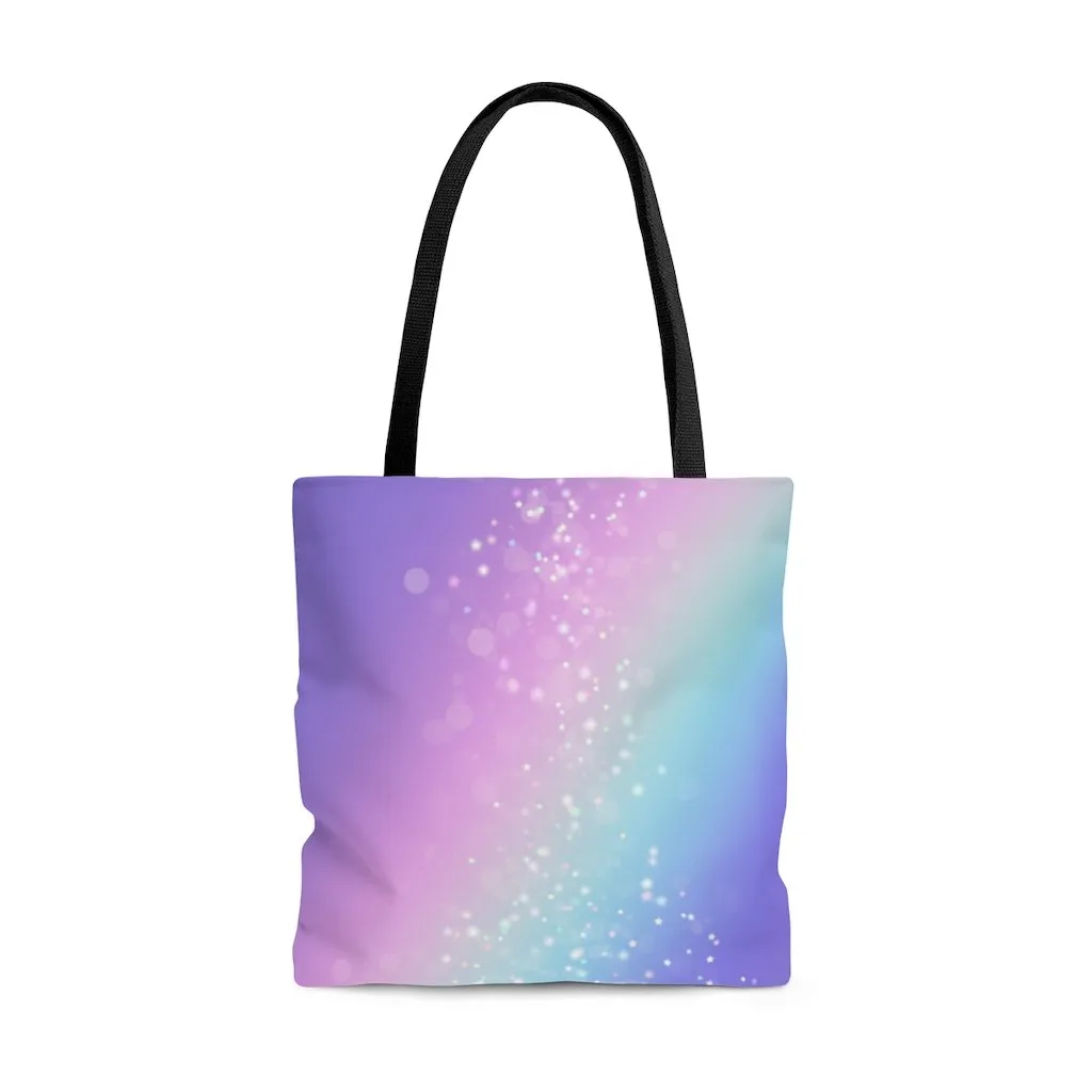 Premium Polyester Tote Bag - Bokeh Star Effect #101 | Aesthetic & Cute Tote Bag
