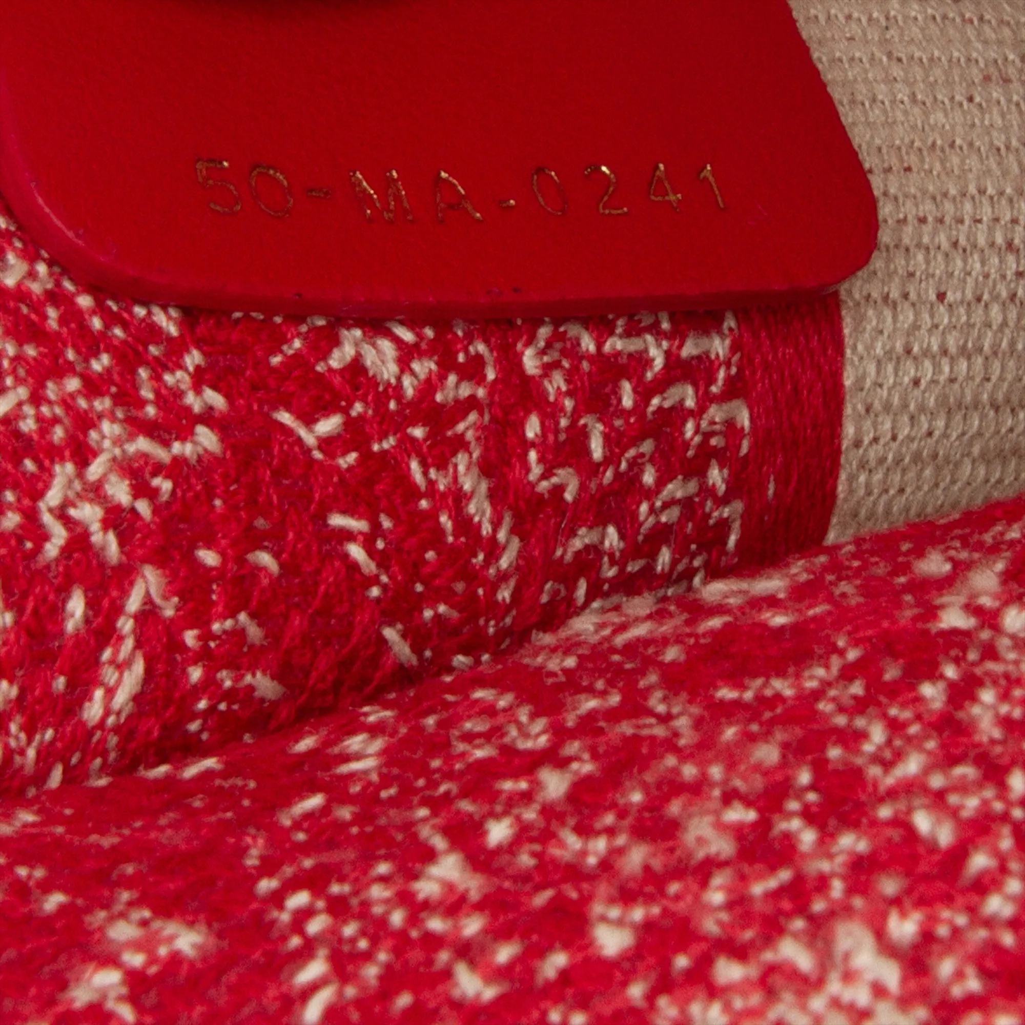 Red Dior Mini Embroidered Book Tote