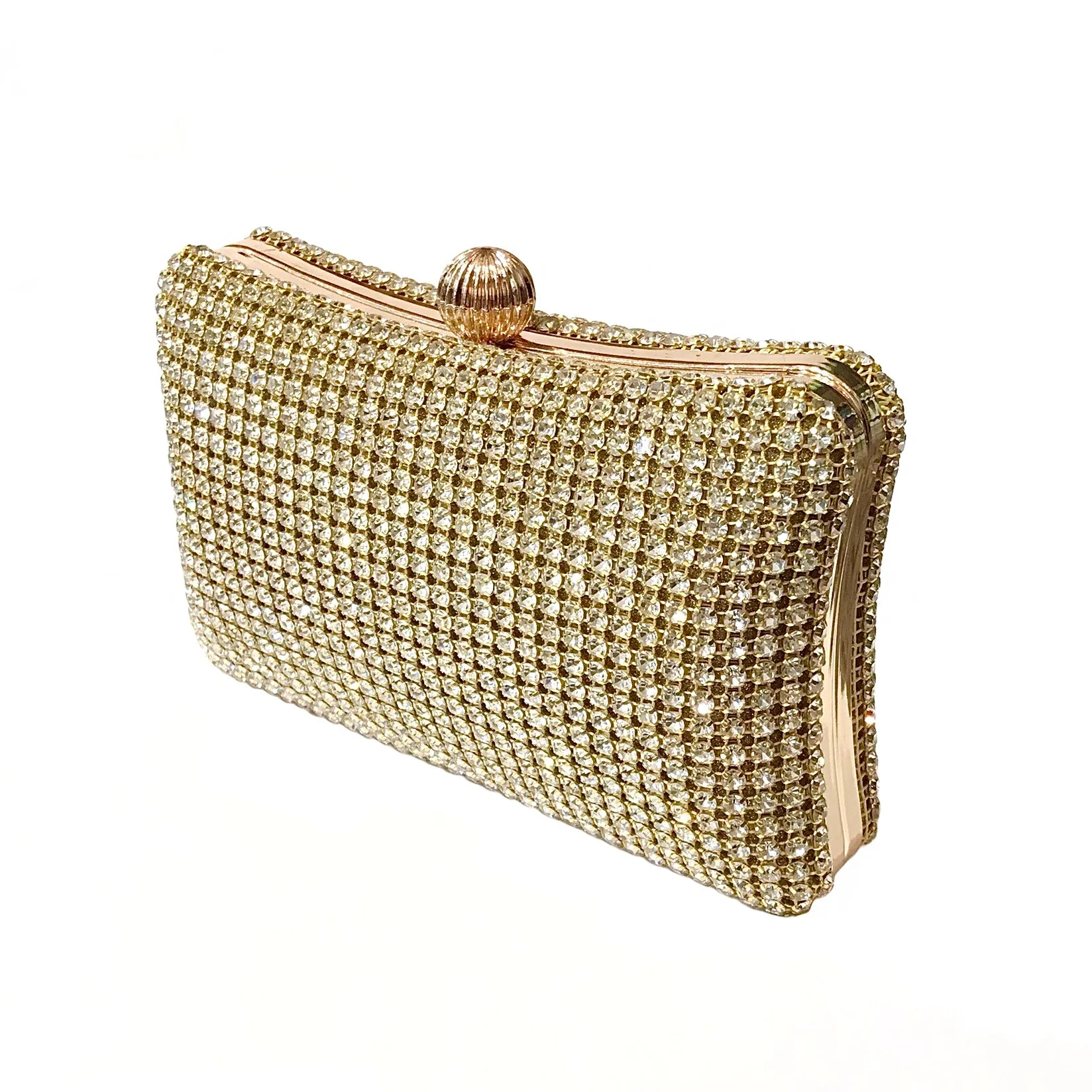 Rhinestone Evening Pillow Clutch