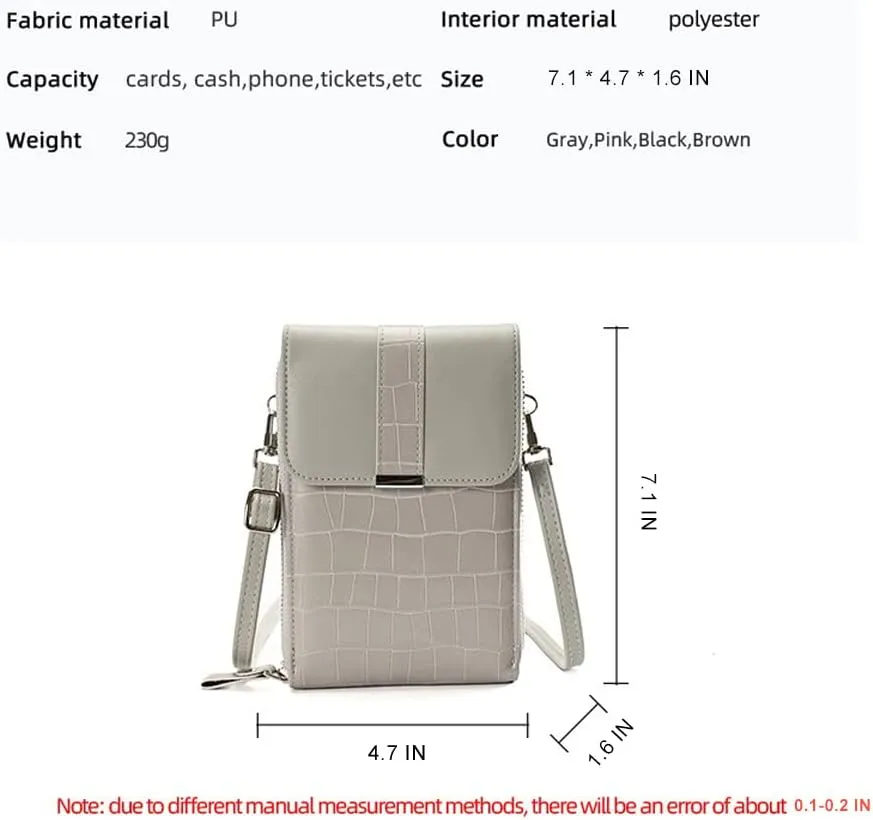 Small Crossbody Wallet Phone Bag Women Mini Travel Purse Shoulder Bag cell Phone Purses