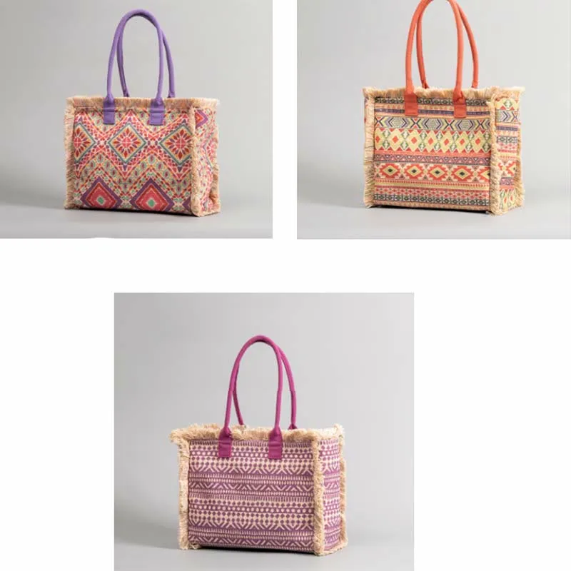 Tote Bag for Women Large Capacity Priting Bohemian Shoulder Bag