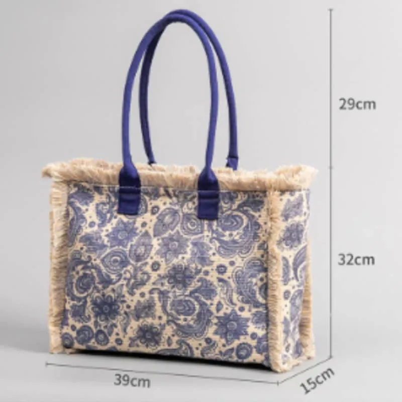 Tote Bag for Women Large Capacity Priting Bohemian Shoulder Bag