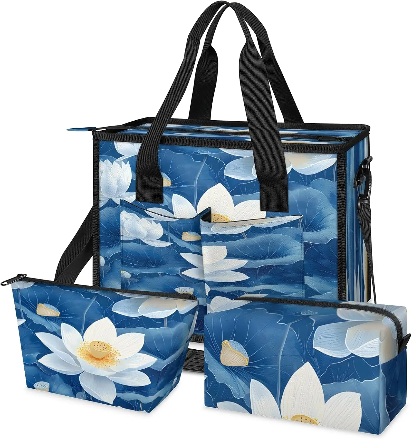 Tote Satchel Bag Set 3PCS for Women, Tote Briefcase Shoulder Handbag Purse Satchels