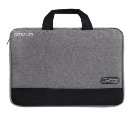 Unno Tekno CitySlim Notebook Briefcase 15.6" - Grey